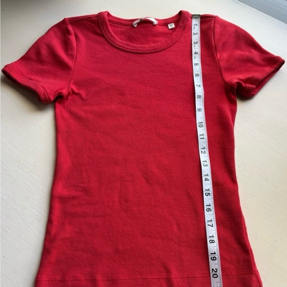 🍒Doen🍒Vivi Cotton Tee in Scarlett Size Small - Picture 9 of 11